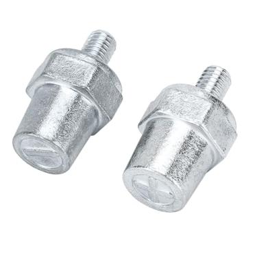 Imagem de AUCELI Haste de bateria macho de rosca para carro, 2 peças de 3/20.3 cm-16, extensor de carregamento do terminal lateral do veículo, acessórios de adaptador de pino de terminal de bateria automotiva,