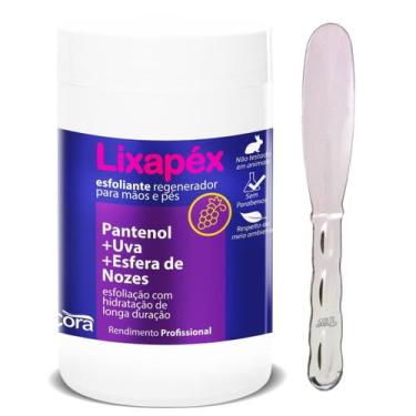 Imagem de Creme Esfoliante Regenerador Lixapex Pantenol Uva Esferas de Nozes par
