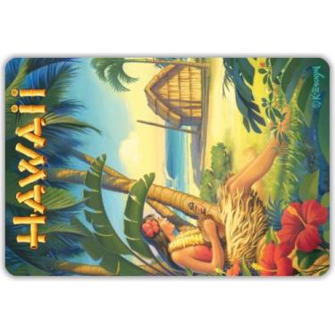 Imagem de Havaí Vintage Conjunto de Cartão Postal (30) - Hula Dancer Girl Ukulele por Kerne Erickson