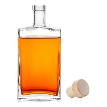 Imagem de 05 Garrafa Vidro Grandeur 750ml Luxo Whisky Licor + Tampa