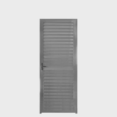 Imagem de Porta de Alumínio Lambril 210x80cm Lado Direito Palheta Hale Esquadrias