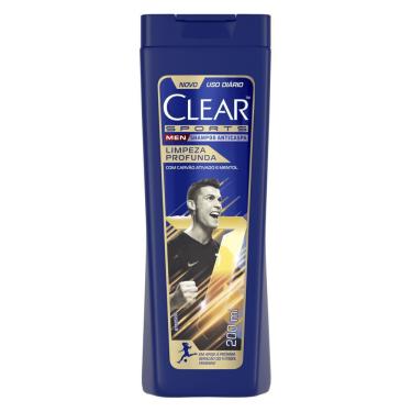 Imagem de Shampoo Anticaspa Clear Men 200 ml Limpeza Profunda