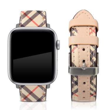 Imagem de Pulseira de designer compatível com Apple Watch 10 de 46 mm, 42 mm, 44 mm, 45 mm, 49 mm, para Apple Watch S9, S8, S7, S6, S5, S4, S3, S2, S1 SE, Ultra