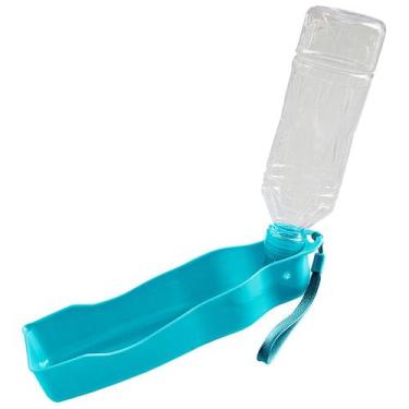 Imagem de Bebedouro Portatil Drinker Garrafa de Água Savana Pet 450ml, Verde