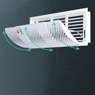 Imagem de Defletor de ar condicionado ajustável em comprimento e ângulo, saída de ar, à prova de vento, defletor de vento, para-brisa antirreto, proteção contra vento adequado para resfriamento de escritório