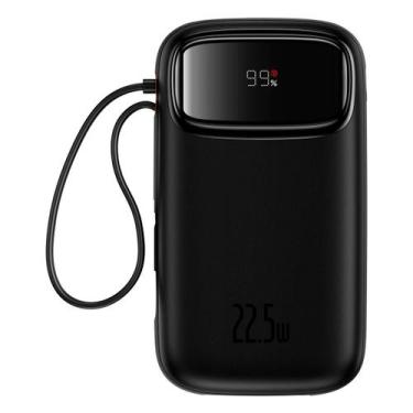 Imagem de Powerbank Baseus QPOW 10000mah 22.5w Display Digital Turbo, Preto