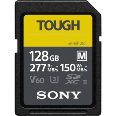 Imagem de Sony Tough-M Series SDXC UHS-II Cartão 128GB, V60, CL10, U3, Max R277MB/S, W150MB/S (SF-M128T/T1)