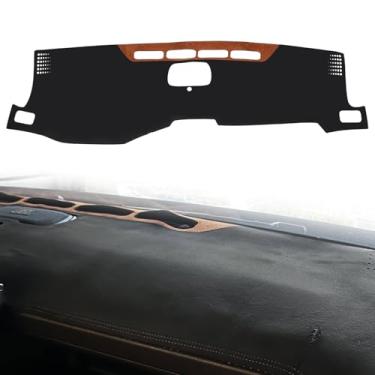 Imagem de Trumgeta Capa de painel adequada para acessórios Tacoma 2024 2025 capa de painel de camurça antiderrapante protetor de raios UV para para-sol brilho