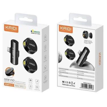 Imagem de KIT 2 Microfone de lapela alta capacidade de captação de som Kaidi par