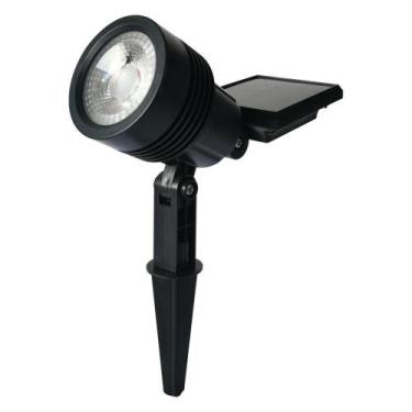 Imagem de Refletor Luminária Solar Spot 8W Espeto Jardim Led Amarelo - Ecoforce