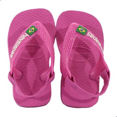 Imagem de Chinelo bb Havaianas Baby Brasil Logo Rosa Flux