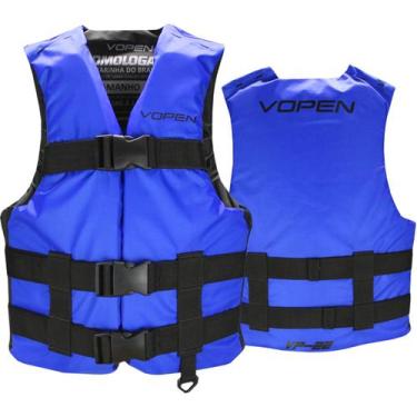 Imagem de Colete Salva Vidas Homologado Nylon VP22 - Vopen, Azul, EG