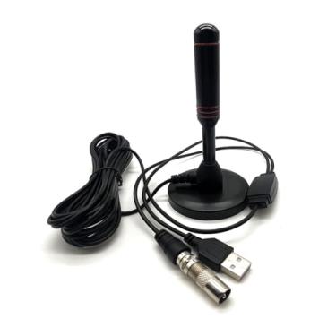 Imagem de Antena de TV interna antena de TV digital antena interna de recepção de longo alcance antena HD com base magnética forte para Smart TV para canais locais, suporte 4K 1080p todas as TVs