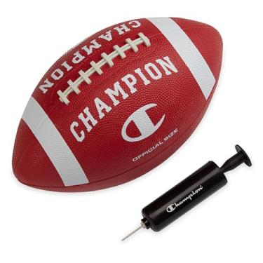 Imagem de Champion Blitz Football (oficial, tango vermelho/branco), futebol para todos os climas, aderência aprimorada, capa de borracha durável e cadarços moldados, para esportes ao ar livre e treinamento