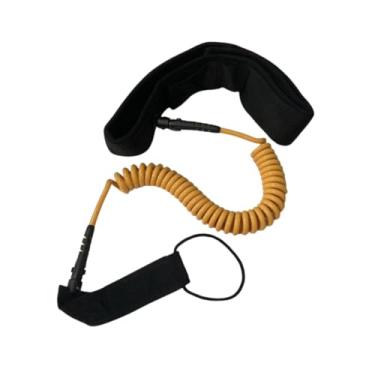 Imagem de Dynwave Surfboard Cords Board tira tornozelo, elástica telescópica Surfboard Rope Rap Stand Up Paddles Leash, Amarelo
