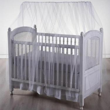 Imagem de Mosquiteiro de Berço Bebê Varal inteiro Proteção Mosquitos e Insetos -