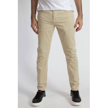 Imagem de Calça Sarja Masculina Slim Básica Polo Wear Bege Médio, Bege médio, 46