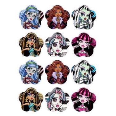 Imagem de 12 Tatuagens Temporaria Tema Infantil Monster High - Chinesa