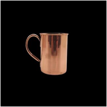 Imagem de Caneca Lisa Com Borda Moscow Mule Drink Cobre E Alça 350Ml