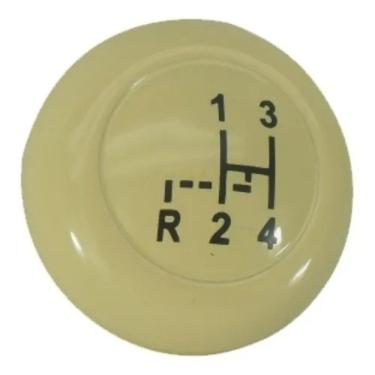 Imagem de Manopla Bola De Cambio Fusca Kombi Rosca Grossa Marfim