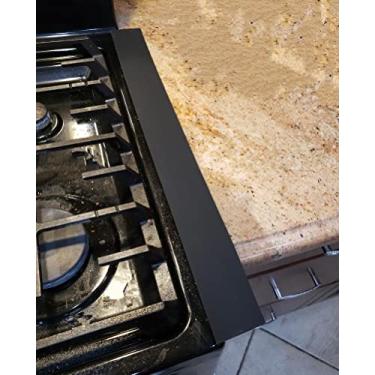 Imagem de Dependable Industries inc. Essentials Conjunto De 2 Tampas Vão Para Bancada Fogão Cozinha, Grau Alimentício, Resistente A Altas Temperaturas, Ponte Entre Lavadora E Secadora (Preto)