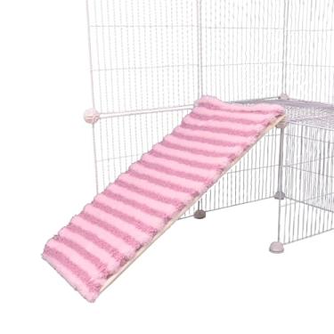 Imagem de FEGPIG Capa Felpuda Para Gaiola De Animais Pequenos, Porquinho-Da-Índia, Furão, Nação E Gaiolas Animais, Medidas 28C X 12L - "Es, Rosa Pelúcia, Cgestair-Ye30*38
