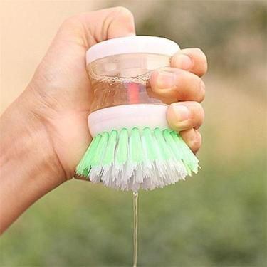 Imagem de Escova De Limpeza Com Recipiente Para Detergente Lava Louças - Art Hou