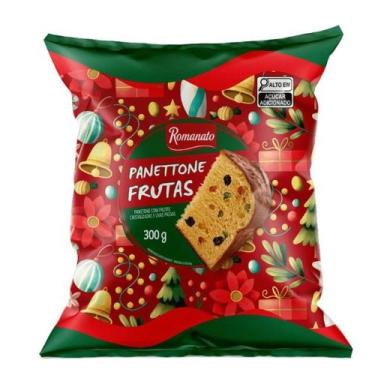Imagem de Kit c/ 4 Panetone De Frutas 300g - Atacado - Romanato