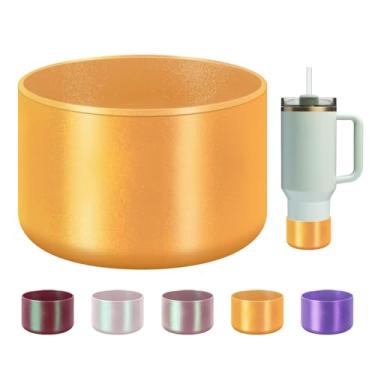 Imagem de BKBY Bota de silicone para garrafa de água Chameleon, compatível com Stanley Tumbler 20 30 1,134 g e garrafa Hydroflask de 340 a 680 g, serve para mais copos de 7 a 7,5 cm capa de borracha protetora