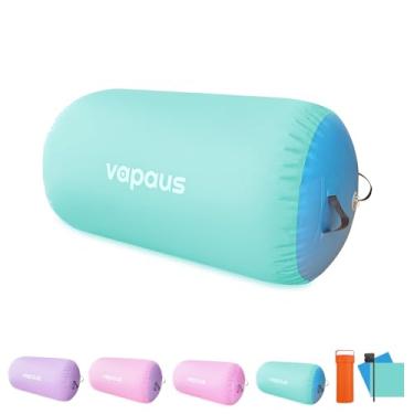 Imagem de Vapaus Tapete de rolo inflável de ar de ginástica para treinamento de molas traseiras, rolo de ar, octógono, barril, equipamento de ginástica para pista de torcida, ioga, treinamento, durável