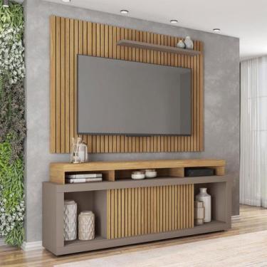 Imagem de Rack com Painel para TV Até 70 Polegadas Puerto Buriti/Fendi - Pnr Móv