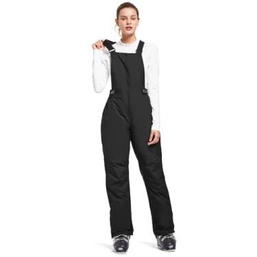 Imagem de Calça de neve feminina com isolamento térmico BALEAF, Skiing Bibs-black, X-Large