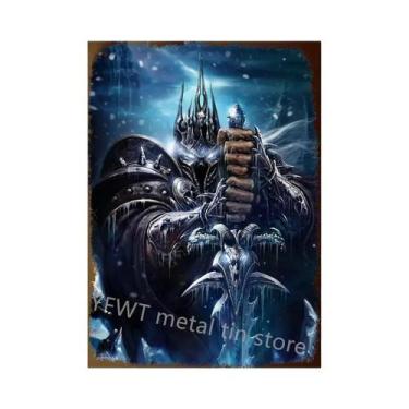 Imagem de Modern World of Warcraft Jogo Metal Tin Sign Cartaz, Wall Art, Quarto,