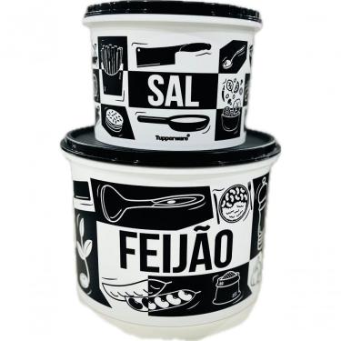Imagem de Tupperware Kit 2 Peças Porta Feijão E Sal Pop Pox