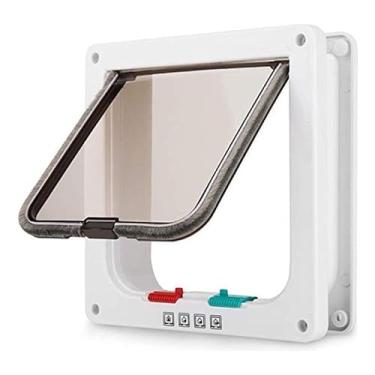 Imagem de Porta Portinha Passagem Pet Gato e Cachorro Tamnho GG 28x25x5,3cm(Branco)