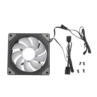 Imagem de Ventilador de Estojo de 120 Mm Argb Case Cooler Fan, 5V 3 Pinos Argb LED de Resfriamento do Estojo da Caixa, Ventilador de Computador Silencioso PWM, Ventilador Interno de (Blade