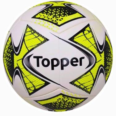 Imagem de Bola Futebol Society Topper 22 - Amarelo, Amarelo neon, Preto