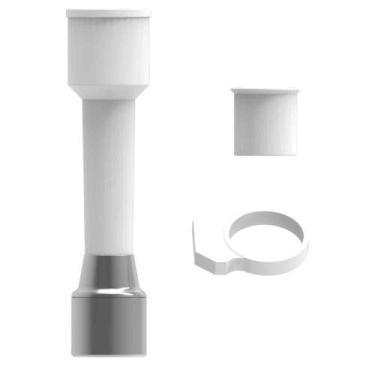 Imagem de Extensor 90mm para Torneira de Cozinha Sem Rosca - Branco - Blukit