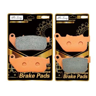 Imagem de ALLIE ZENG Pastilhas de freio de fibra de carbono de alto desempenho compatíveis com Harley Davidson Sportster 883 1200 XL883 XL883C XL883L XL883N XL1200C XL1200L XL1200N XL1200V XL1200X FA381F FA387R