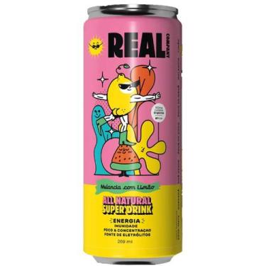 Imagem de Energético Natural Funcional 269ml Sabor Melancia Com Limão - Real Com