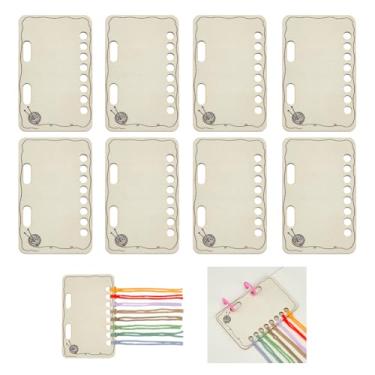 Imagem de OLYCRAFT 10 pçs cobertor de temperatura cobertor de tricô sombra cartão reutilizável temperatura cobertor tabela de cores madeira crochê organizador gráfico para fio crochê acessórios crafter