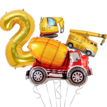Imagem de Construction Birthday Supplies - 2 Years Old, Balloon Garland Kit for Quarantine Party Decorations