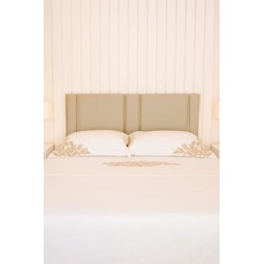 Imagem de Cabeceira Estofada Antialérgica Adesiva em Módulos - Coledecor, Perola