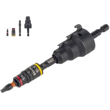 Imagem de Klein Tools 85091HD Alargador de conduíte com soquete flip, ferramenta com classificação de impacto 3 em 1 para conduíte de 1/5.1 cm, 0,9 cm (1/5.1 cm), conduíte de 2,5 cm, suporte magnético de broca