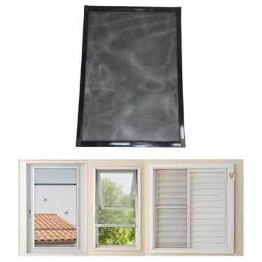 Imagem de Tela Regulável Anti Dengue Janela Apartamento Preta 50x70