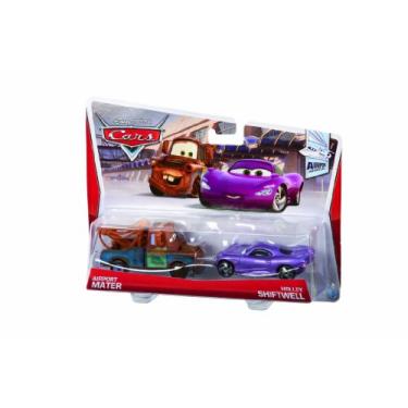 Imagem de Disney/Pixar Cars Mater with Shadow of Team Logo and Holly Diecast Vehicle, 2-Pack