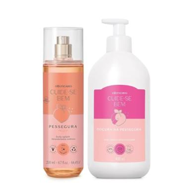 Imagem de Combo Cuide-se Bem Pessegura: Body Splash 200ml + Loção Hidratante Doçura Na Pessegura 400ml