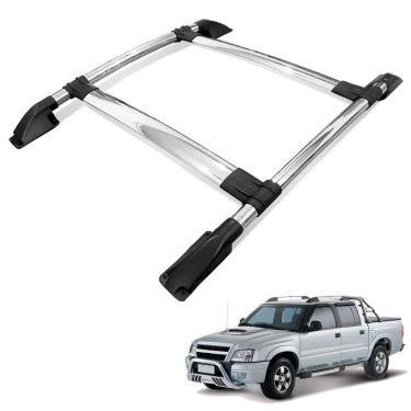 Imagem de Rack Bagageiro Teto S10 1995 a 2011 Tubolar Cromado
