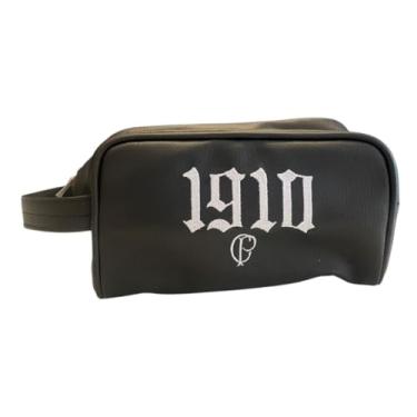 Imagem de Necessaire Bordada Corinthians 1910 Oficial Preto Licenciada (1, Preta, (A x L): 14 x 25 cm)