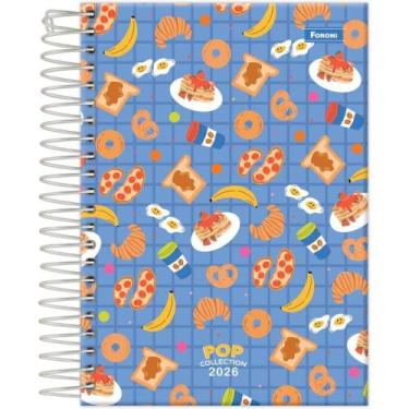 Imagem de Agenda 2024 POP Collection 176 Folhas 17X16,4CM Pacote com 05 Unidades